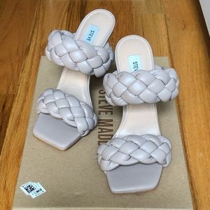 NEW | Steve Madden Kenley Braided Heels in Taupe Size 6